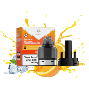 Arcbear Pro Pods 5x15000er Orange – Vape Pods mit intensivem Orangengeschmack im 5er Set