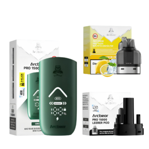Arcbear Pro Set 5x15000er Lemon Lime – Vape Set mit Zitronen und Limetten Geschmack und hoher Zugkapazität
