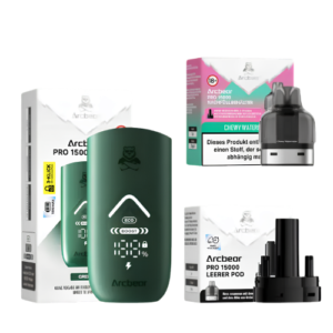 Arcbear Pro Set 5x15000er Chewy Watermelon – Vape Set mit süßem Wassermelonen Geschmack und hoher Zugkapazität