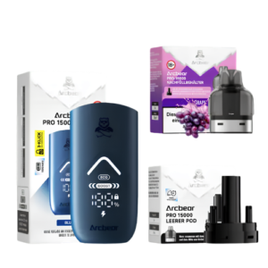 Arcbear Pro Set 5x15000er Grape – Vape Set mit intensivem Trauben Geschmack und hoher Zugkapazität