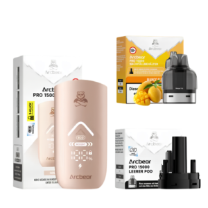 Arcbear Pro Set 5x15000er Mango Fizz – Vape Set mit Mango und spritzigem Fizz Geschmack und hoher Zugkapazität