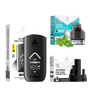 Arcbear Pro Set 5x15000er Ice Mint – Vape Set mit intensivem Minz und Frische Geschmack und hoher Zugkapazität