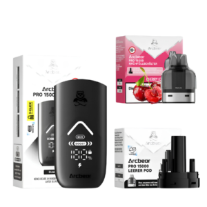 Arcbear Pro Set 5x15000er Cherry Ice – Vape Set mit Kirsch und Frische Geschmack und hoher Zugkapazität