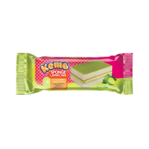 Kemo Sponge Layer Cake Lemon Creme 24x35g – saftige Kuchenriegel mit Zitronencreme Füllung im 24er Display