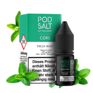 Pod Salt 5x10ml Liquid Fresh Mint 20mg – Nikotinsalz Liquid mit intensivem Minz und Frische Geschmack im 5er Set
