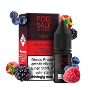 Pod Salt 5x10ml Liquid Mixed Berries Ice 20mg – Nikotinsalz Liquid mit Beerenmix und Frische im 5er Set