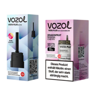 Vozol Pods Dragonfruit Banana Cherry 5x10ml+2ml – Vape Pods mit Drachenfrucht, Banane und Kirsch Geschmack im 5er Set