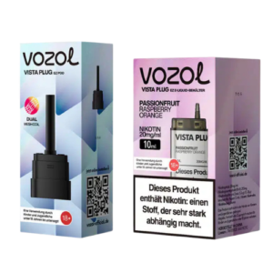 Vozol Pods Passionfruit Raspberry Orange 5x10ml+2ml – Vape Pods mit Passionsfrucht, Himbeere und Orange Geschmack im 5er Set