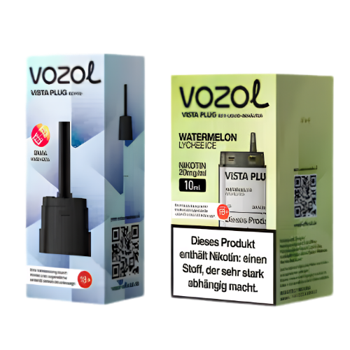 Vozol Pods Watermelon Lychee Ice 5x10ml+2ml – Vape Pods mit Wassermelone, Litschi und Frische Geschmack im 5er Set