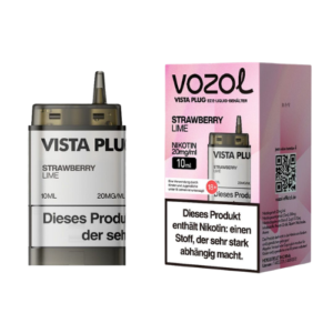 Vozol Pods Strawberry Lime 5x10ml+2ml – Vape Pods mit Erdbeer und Limetten Geschmack im 5er Set