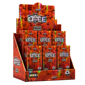 OBEE TAC Vape Frozen Peaches Indica - 1Stück – Vape mit Frozen-Peaches-Geschmacksprofil von OBEE.