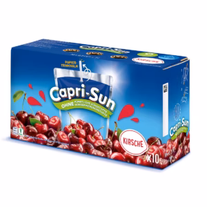 Capri-Sun Cherry 10x200ml Fruchtgetränk mit Kirschgeschmack im praktischen 200-ml-Trinkbeutel