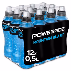 Powerade Mountain Blast 12x500ml PET Sportgetränk in 500-ml-Flaschen für Großhandel und Wiederverkauf