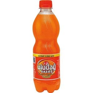 Uludağ Gazoz Orange 6x500ml türkisches Erfrischungsgetränk mit Orangengeschmack im 6er-Pack mit 500-ml-Flaschen