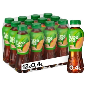 Fuze Tea Pfirsich 12x400ml PET Eistee mit Pfirsichgeschmack im 12er-Gebinde