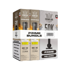 Al Fakher 5x50K Prime Bundle 2er Pod + Coil Summer Dream – 5 Original-Nachfüllbundles mit je 2 Pods und Coil für das Al Fakher Hypermax Prime 50K Basisgerät