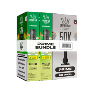 Al Fakher 5x50K Prime Bundle 2er Pod + Coil Lemon Lime – 5 Original-Nachfüllbundles mit je 2 Pods und Coil für das Al Fakher Hypermax Prime 50K Basisgerät.