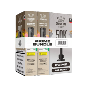 Al Fakher 5x50K Prime Bundle 2er Pod + Coil Lemon Lime Cherry Fizz – 5 Original-Nachfüllbundles mit je 2 Pods und Coil für das Al Fakher Hypermax Prime 50K Basisgerät.