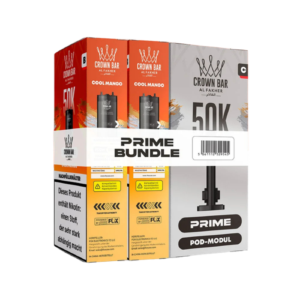 Al Fakher 5x50K Prime Bundle 2er Pod + Coil Cool Mango – 5 Original-Nachfüllbundles mit je 2 Pods und Coil für das Al Fakher Hypermax Prime 50K Basisgerät.
