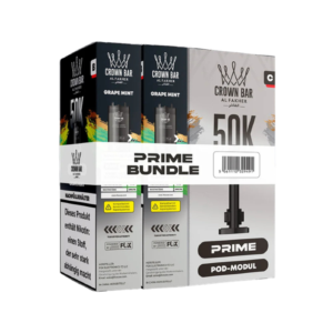 Al Fakher 5x50K Prime Bundle 2er Pod + Coil Grape Mint – 5 Original-Nachfüllbundles mit je 2 Pods und Coil für das Al Fakher Hypermax Prime 50K Basisgerät.