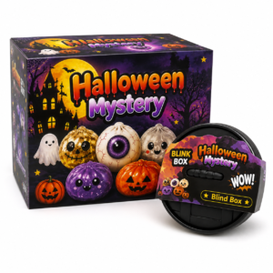 Halloween Squishy Blind Box 5 Stück Überraschungsbox mit zufälligem Halloween Squishy Spielzeug
