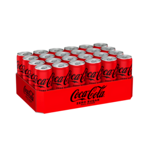 Coca-Cola Zero Sugar 24x330ml zuckerfreie Cola in 330-ml-Dosen im 24er Tray