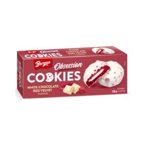 Bergen Obsession Cookies White Chocolate Red Velvet 128g