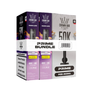 Al Fakher 5x50K Prime Bundle 2er Pod + Coil Magic Love – 5 Original-Nachfüllbundles mit je 2 Pods und Coil für das Al Fakher Hypermax Prime 50K Basisgerät.