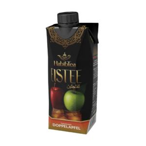 Habibtea Eistee Doppelapfel 12x500ml erfrischender Doppelapfel-Eistee in 500-ml-Flaschen für Kiosk und Großhandel