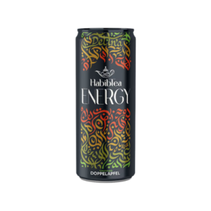 Habibtea Energy Doppelapfel 24x250ml Energy Drink mit Doppelapfel-Geschmack in 250-ml-Dosen für Kiosk und Großhandel