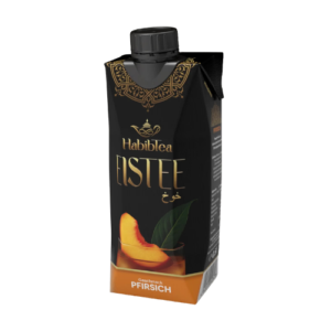Habibtea Eistee Pfirsich 12x500ml fruchtiger Pfirsich-Eistee in Flaschen für Kiosk und Großhandel