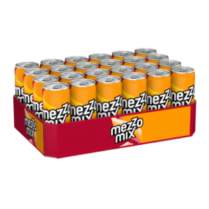 Mezzo Mix 24x330ml Cola-Orange Erfrischungsgetränk in 330-ml-Dosen im 24er Tray