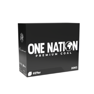 One Nation 27er Shisha Kohle 20x1kg im 27-mm-Format für Shisha-Shops, Shisha-Bars und Großhandel