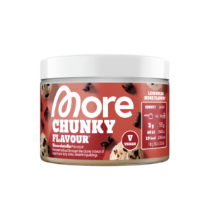 More Nutrition Chunky Flavour Stracciatella 90g – cremiges Geschmackspulver mit Stracciatella-Geschmack in der 90-g-Dose.