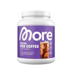 More Nutrition Protein Iced Coffee Caramel Cold Brew 300g – Protein-Kaffeepulver mit Karamellgeschmack in der 300-g-Dose.