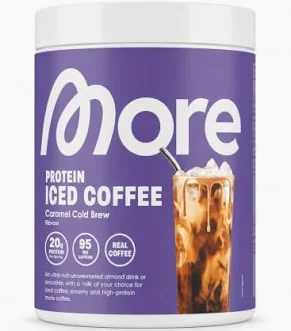 More Nutrition Protein Iced Coffee Caramel Cold Brew 300g Protein Kaffee Pulver