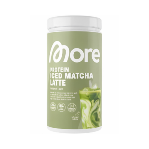 More Nutrition Protein Iced Matcha Latte Original Taste 500g Protein Matcha Getränkepulver
