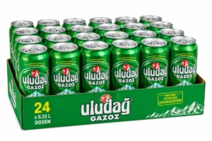 Uludağ Gazoz Classic 24x330ml original türkisches Erfrischungsgetränk in 330-ml-Dosen im 24er Tray