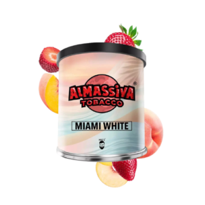 Al Massiva Miami White 200g Shisha Tabak mit Erdbeere und weißem Pfirsich in der 200-g-Dose für 29,90€