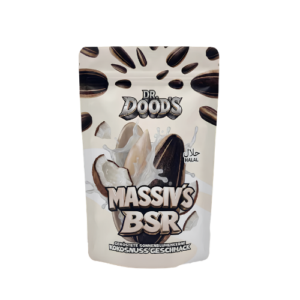 Dr. Doods Massivs BSR Kokosnuss 48x100g geröstete Sonnenblumenkerne mit Kokosnuss-Geschmack im 48er-Karton für Großhandel und Wiederverkäufer