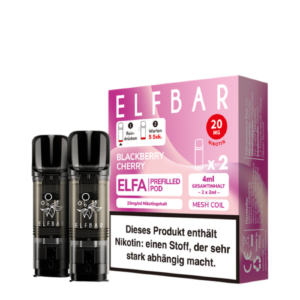 Elfbar Pods Blackberry Cherry 10x2x2ml vorgefüllte Vape Pods mit Brombeer- und Kirschgeschmack für Großhandel und Wiederverkäufer