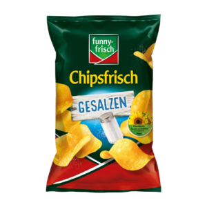 Funny Frisch Gesalzen 10x150g klassische gesalzene Kartoffelchips im 10er-Karton für Großhandel und Wiederverkäufer