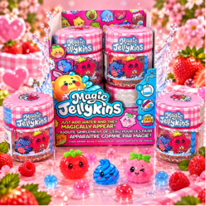 Magic Jellykins Pink 8Stk – kreative DIY Jelly-Figuren zum Selbermachen in pinken Dosen