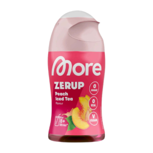 More Nutrition Zerup Peach Iced Tea 65ml zuckerfreier Getränkesirup mit Pfirsich-Eistee-Geschmack für ca. 10 bis 12 Liter Fertiggetränk