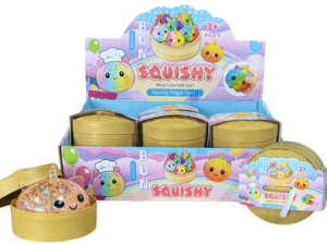 Rainbow Dumpling Squishy 12Stk – bunte Mystery Anti-Stress-Spielzeuge in Dumplingform in einzelnen Dosen