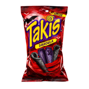 Takis Dracula 18x100g – würziger Takis Snack in der 100-g-Packung in einer praktischen 18er-Verkaufseinheit.