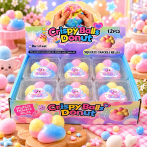 Crispy Balls Paw Squishy 12Stk – weiche Pfoten-Squishys mit Crispy-Ball-Effekt in einer praktischen 12er-Verkaufseinheit.