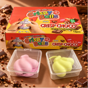 Crispy Muscheln Squishy 12Stk – bunte Squishy-Spielzeuge im Muschel-Design in einer praktischen 12er-Verkaufseinheit.