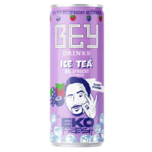Bey Ice Tea Waldfrucht 24x330ml – fruchtiger Waldfrucht-Eistee mit beerigem Geschmack im 330-ml-Format.