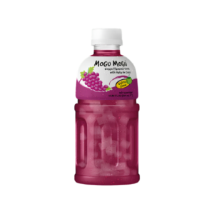 Mogu Mogu Drink Grape 6x320ml – fruchtiges Traubengetränk mit Nata-de-Coco-Stückchen in der 320-ml-Flasche.